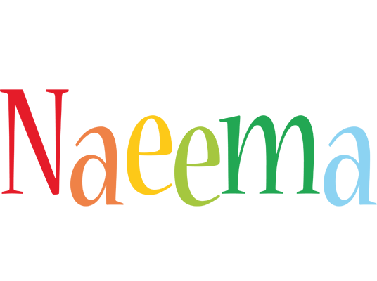 Naeema birthday logo