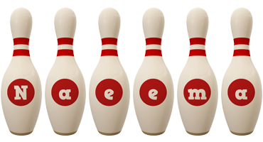 Naeema bowling-pin logo