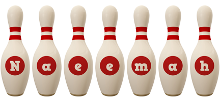 Naeemah bowling-pin logo