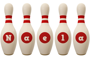 Naela bowling-pin logo