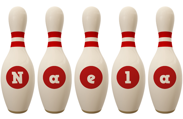 Naela bowling-pin logo