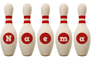 Naema bowling-pin logo