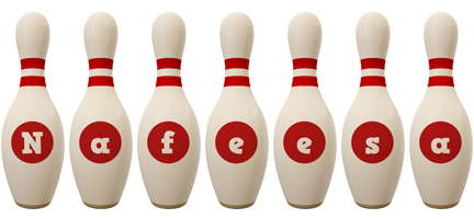 Nafeesa bowling-pin logo