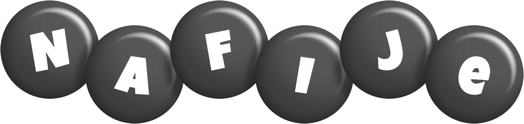 Nafije candy-black logo
