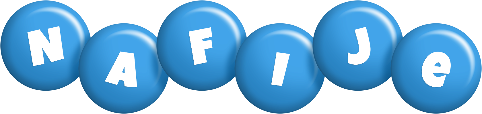 Nafije candy-blue logo
