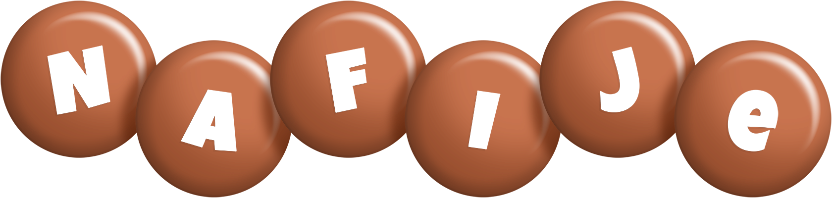 Nafije candy-brown logo