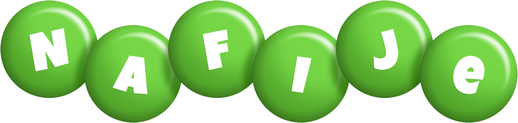 Nafije candy-green logo