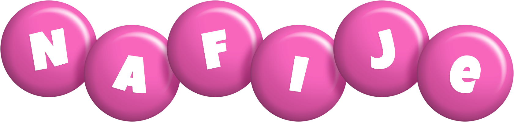 Nafije candy-pink logo