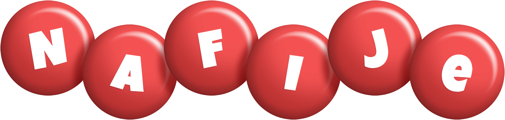 Nafije candy-red logo