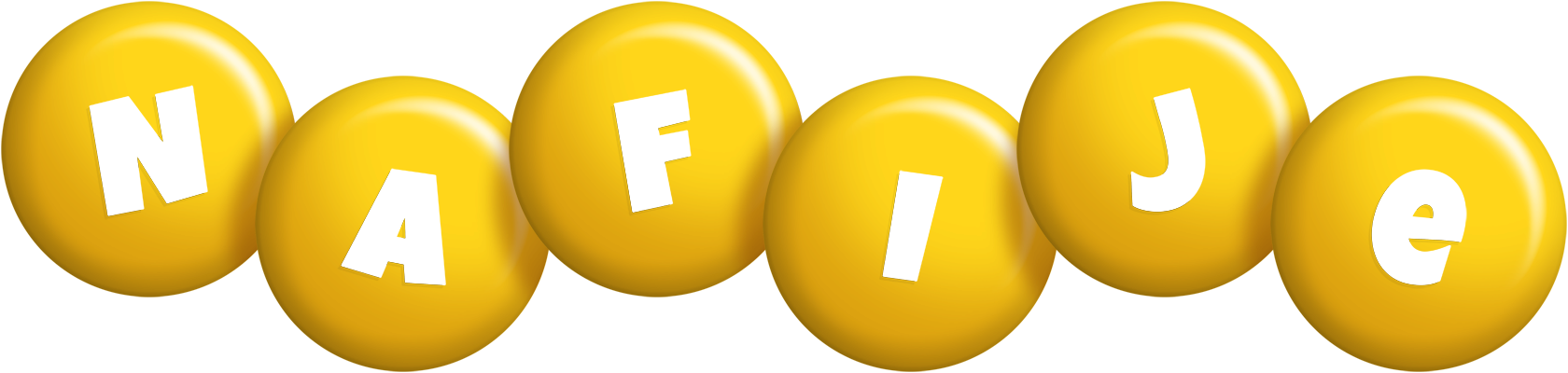 Nafije candy-yellow logo