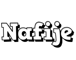 Nafije snowing logo