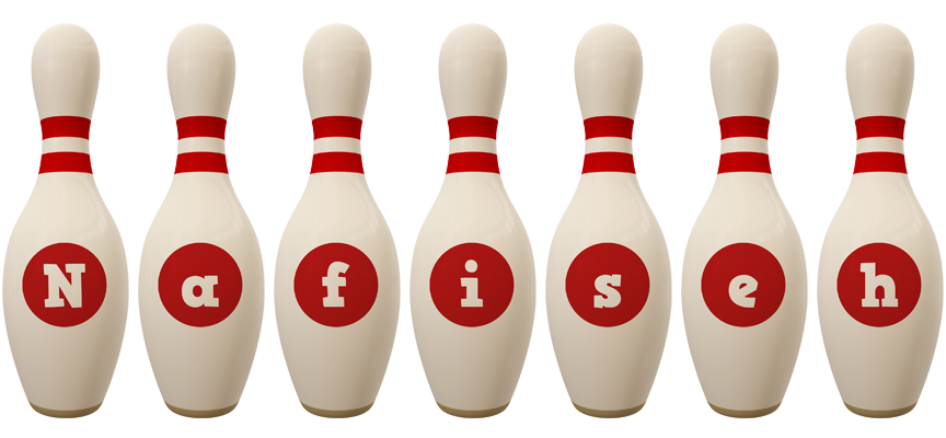 Nafiseh bowling-pin logo