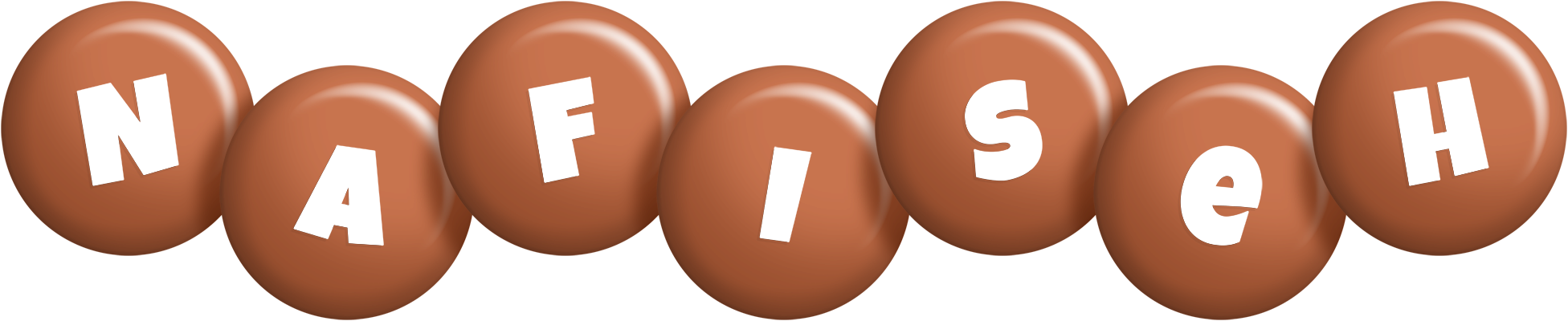 Nafiseh candy-brown logo