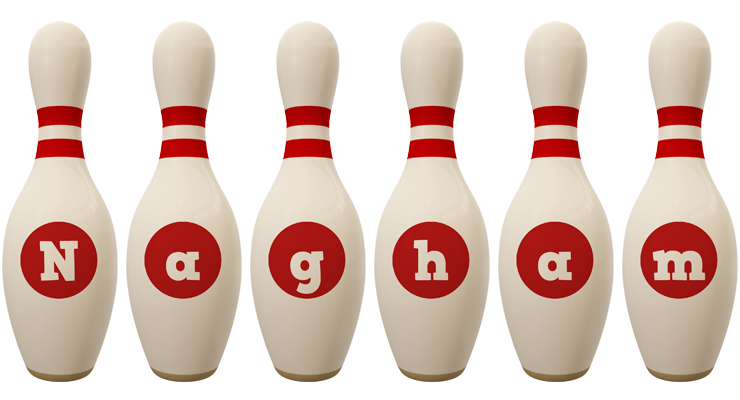 Nagham bowling-pin logo