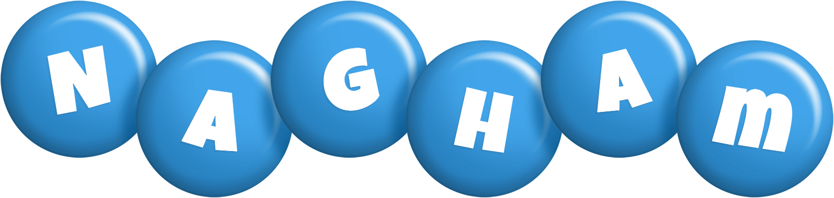 Nagham candy-blue logo