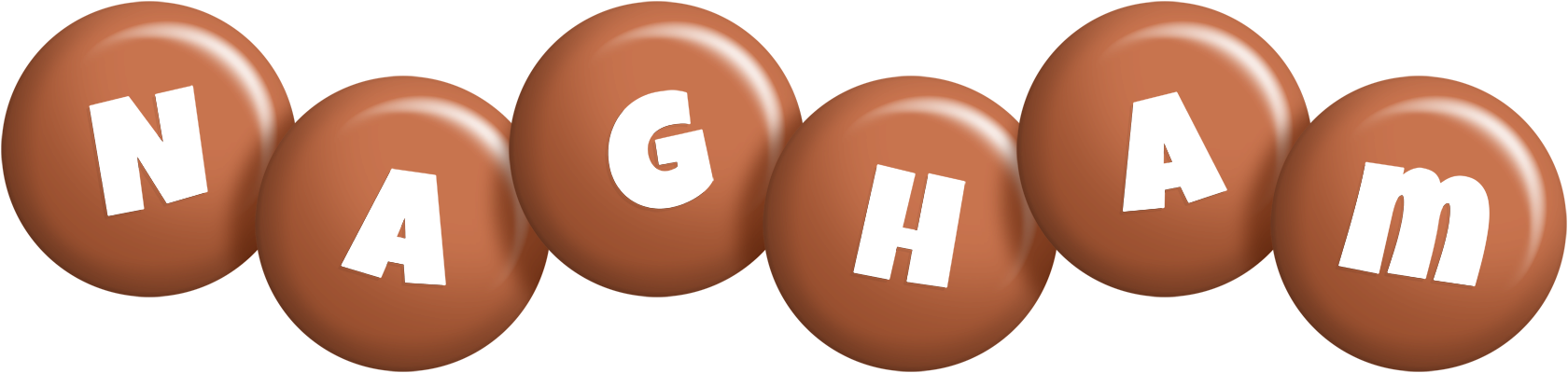 Nagham candy-brown logo