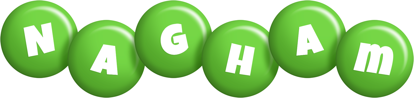 Nagham candy-green logo