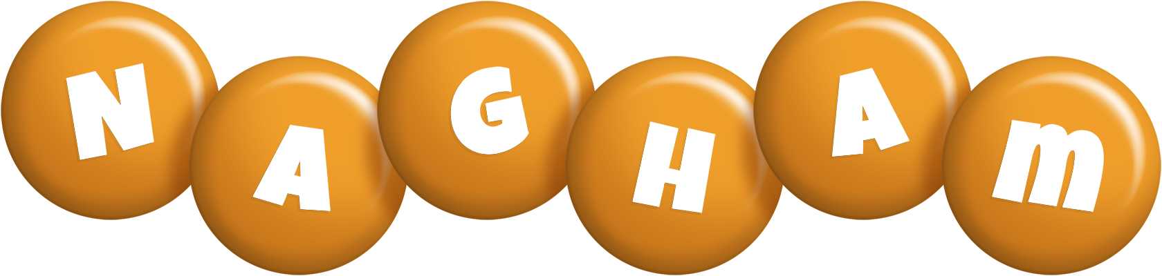 Nagham candy-orange logo