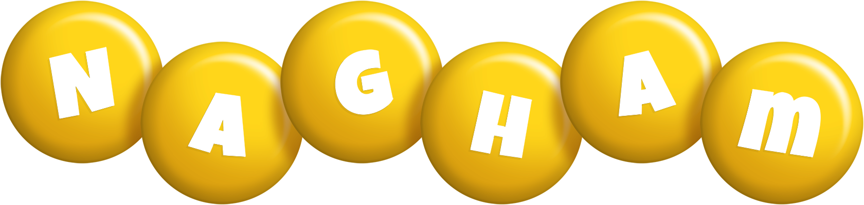 Nagham candy-yellow logo