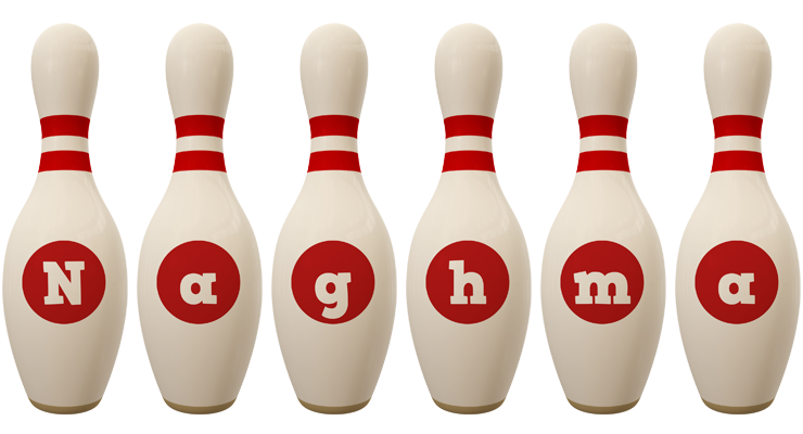 Naghma bowling-pin logo