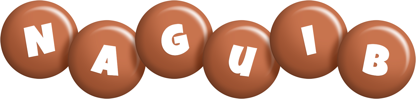 Naguib candy-brown logo