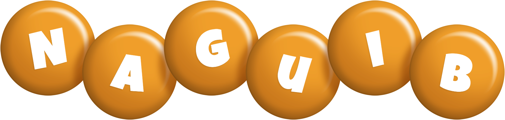 Naguib candy-orange logo