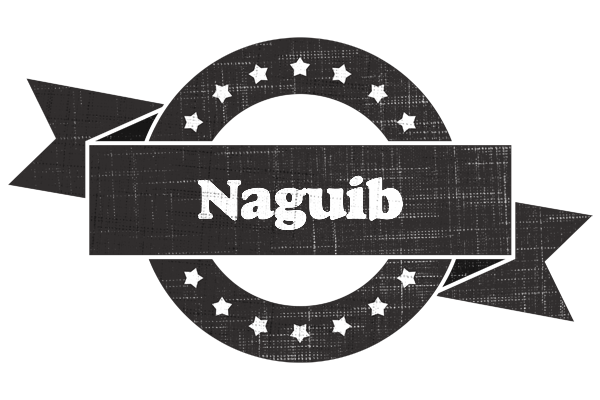 Naguib grunge logo