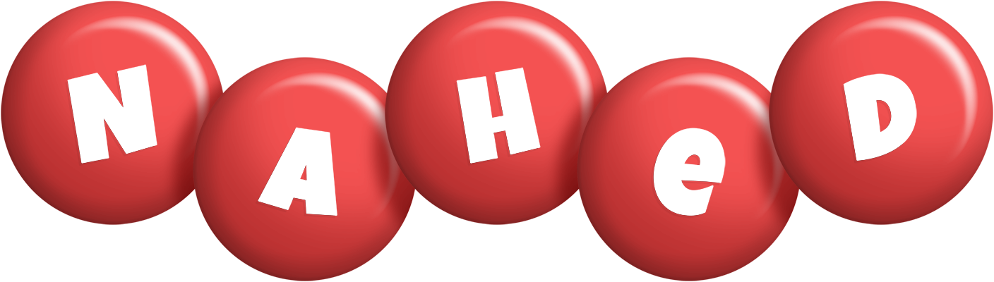 Nahed candy-red logo
