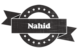 Nahid grunge logo