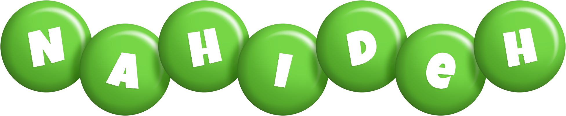 Nahideh candy-green logo