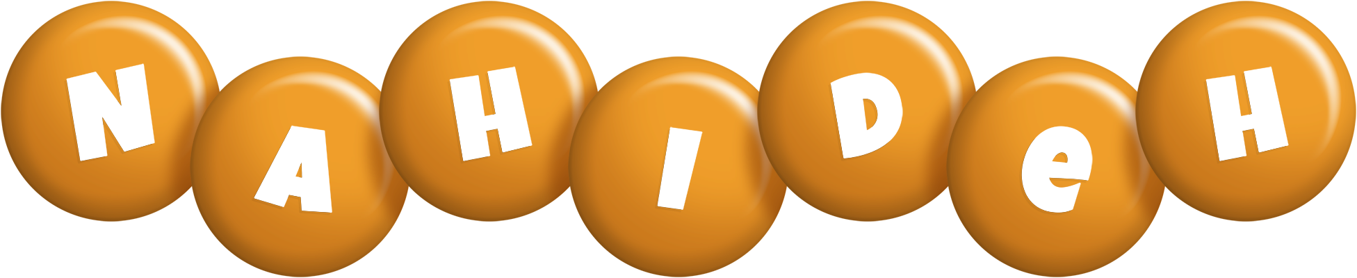 Nahideh candy-orange logo