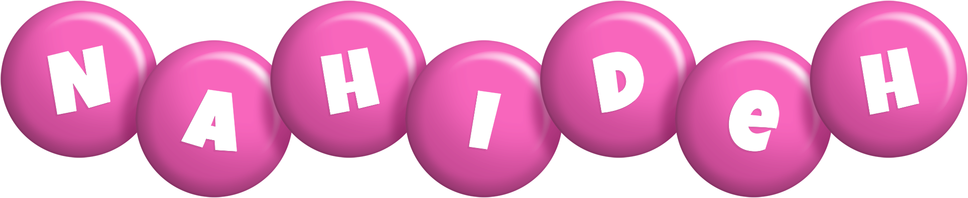 Nahideh candy-pink logo