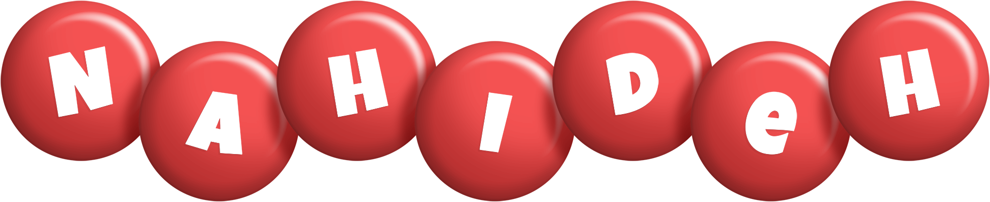 Nahideh candy-red logo
