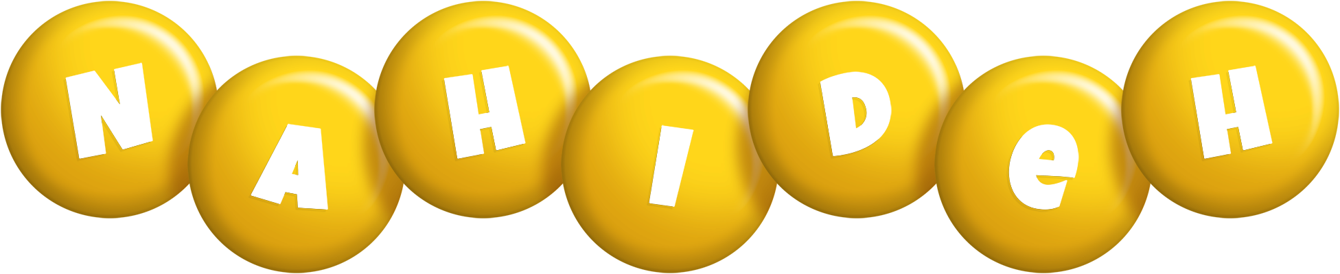Nahideh candy-yellow logo