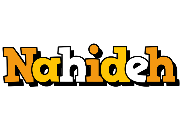 Nahideh cartoon logo