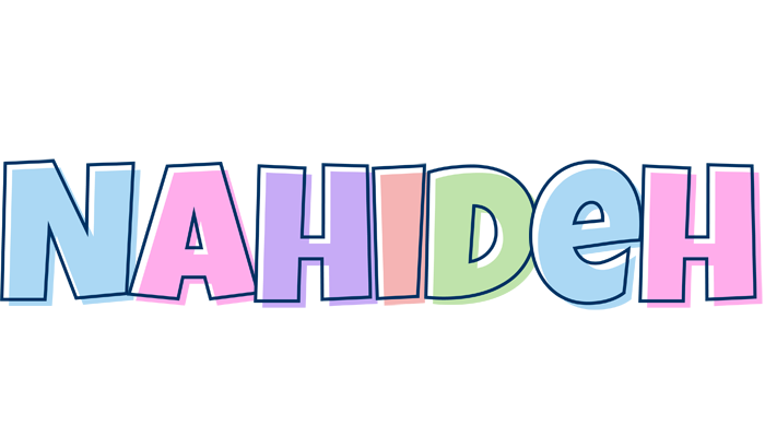Nahideh pastel logo