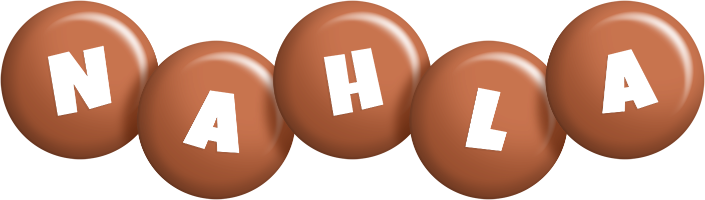 Nahla candy-brown logo