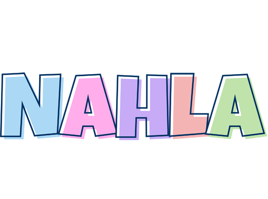 Nahla pastel logo