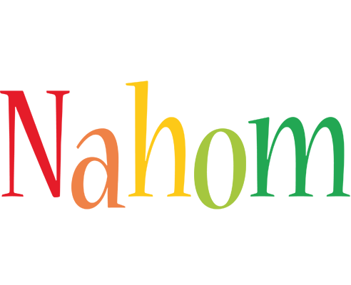 Nahom birthday logo