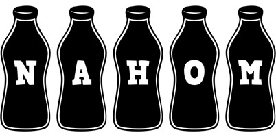 Nahom bottle logo