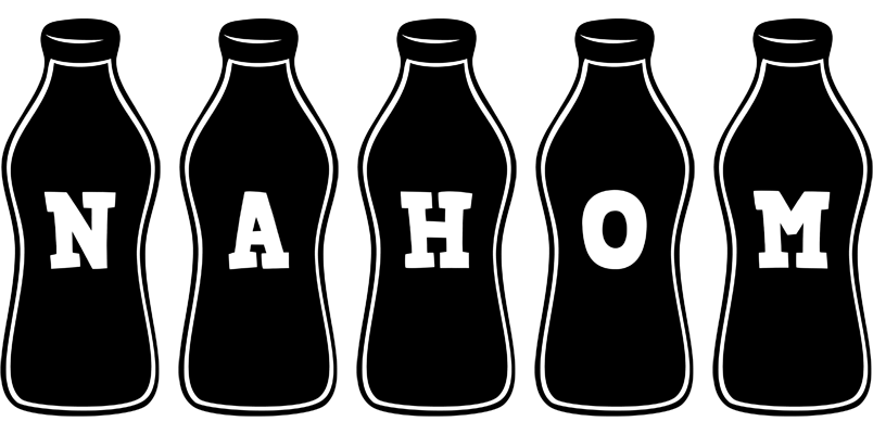 Nahom bottle logo