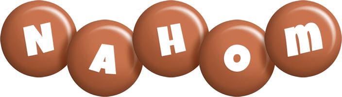 Nahom candy-brown logo