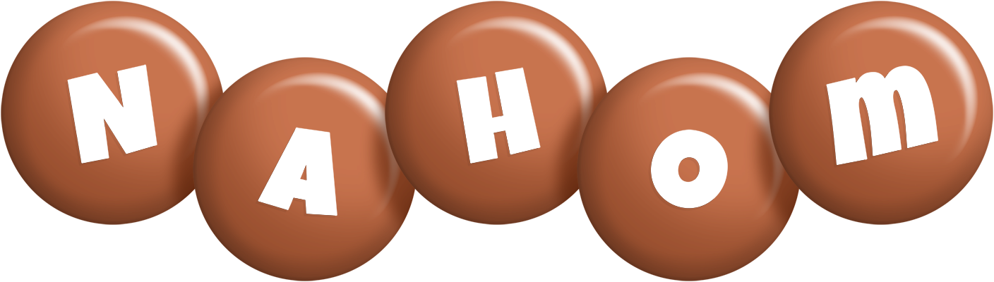 Nahom candy-brown logo