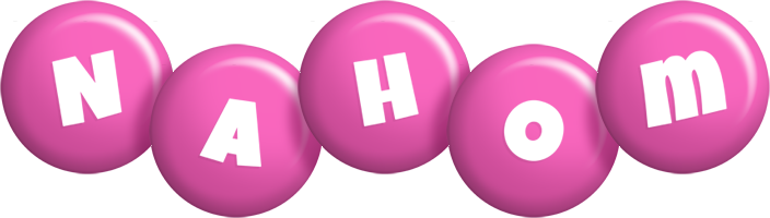 Nahom candy-pink logo