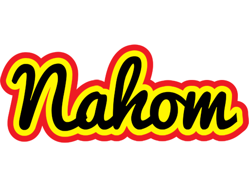 Nahom flaming logo