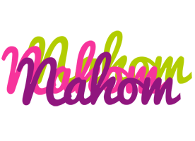 Nahom flowers logo