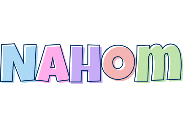 Nahom pastel logo