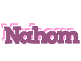 Nahom relaxing logo