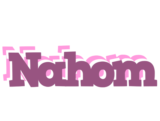 Nahom relaxing logo