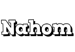 Nahom snowing logo